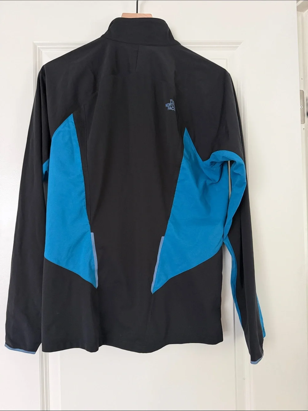 The North Face Black Jacket with Blue Trim
